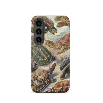 Chelonia Turtles - Ernst Haeckel Phone Case Samsung Galaxy S24 / Matte Phone Case Detailed Vintage Illustration Turtles Naturalistic Poses
