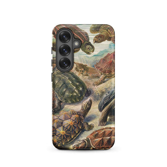 Chelonia Turtles - Ernst Haeckel Phone Case Samsung Galaxy S25 / Matte Phone Case Detailed Vintage Illustration Turtles Naturalistic Poses
