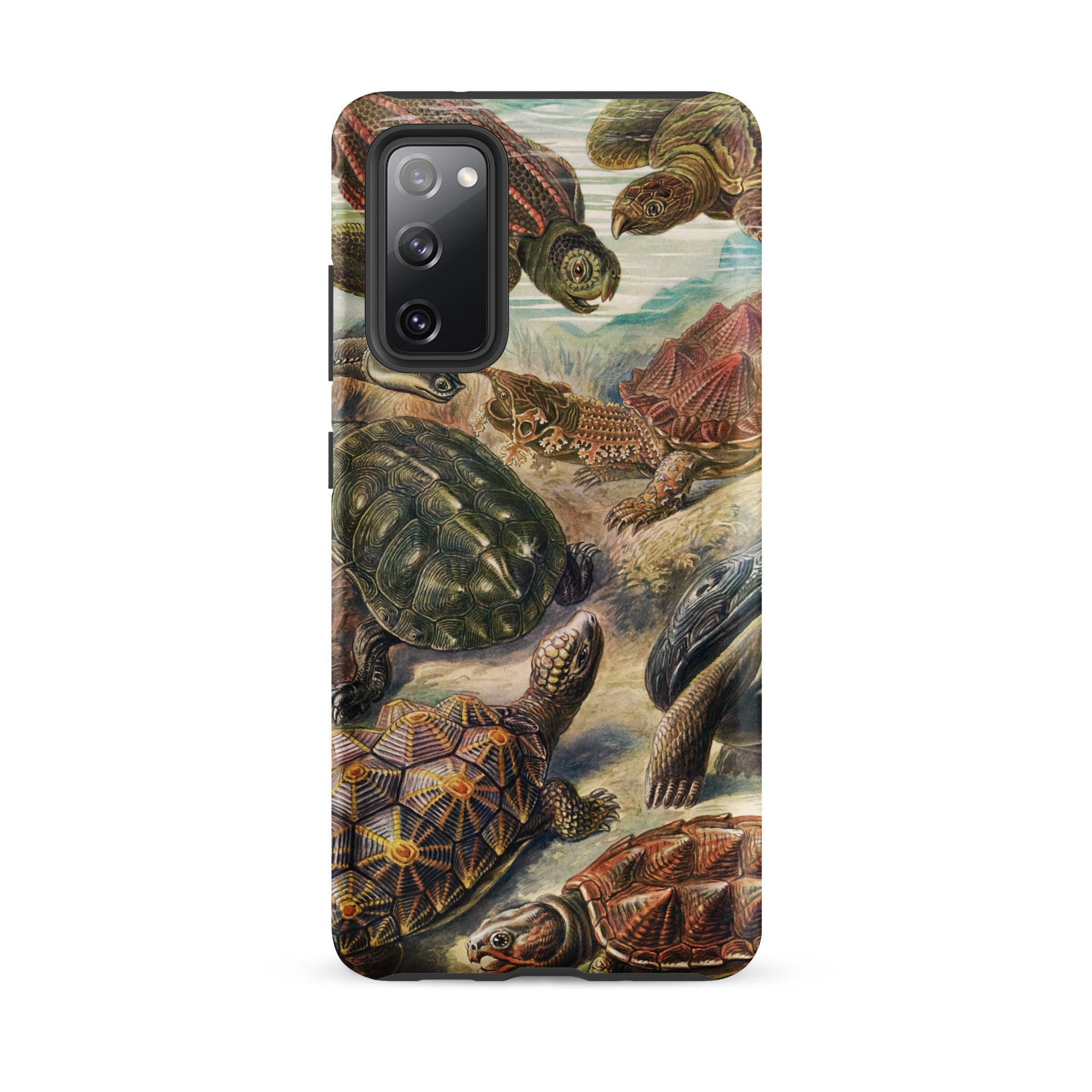 Chelonia Turtles Ernst Haeckel Samsung Case, Galaxy S20 Fe / Matte, Phone Case Vibrant Illustration Turtles Tortoises