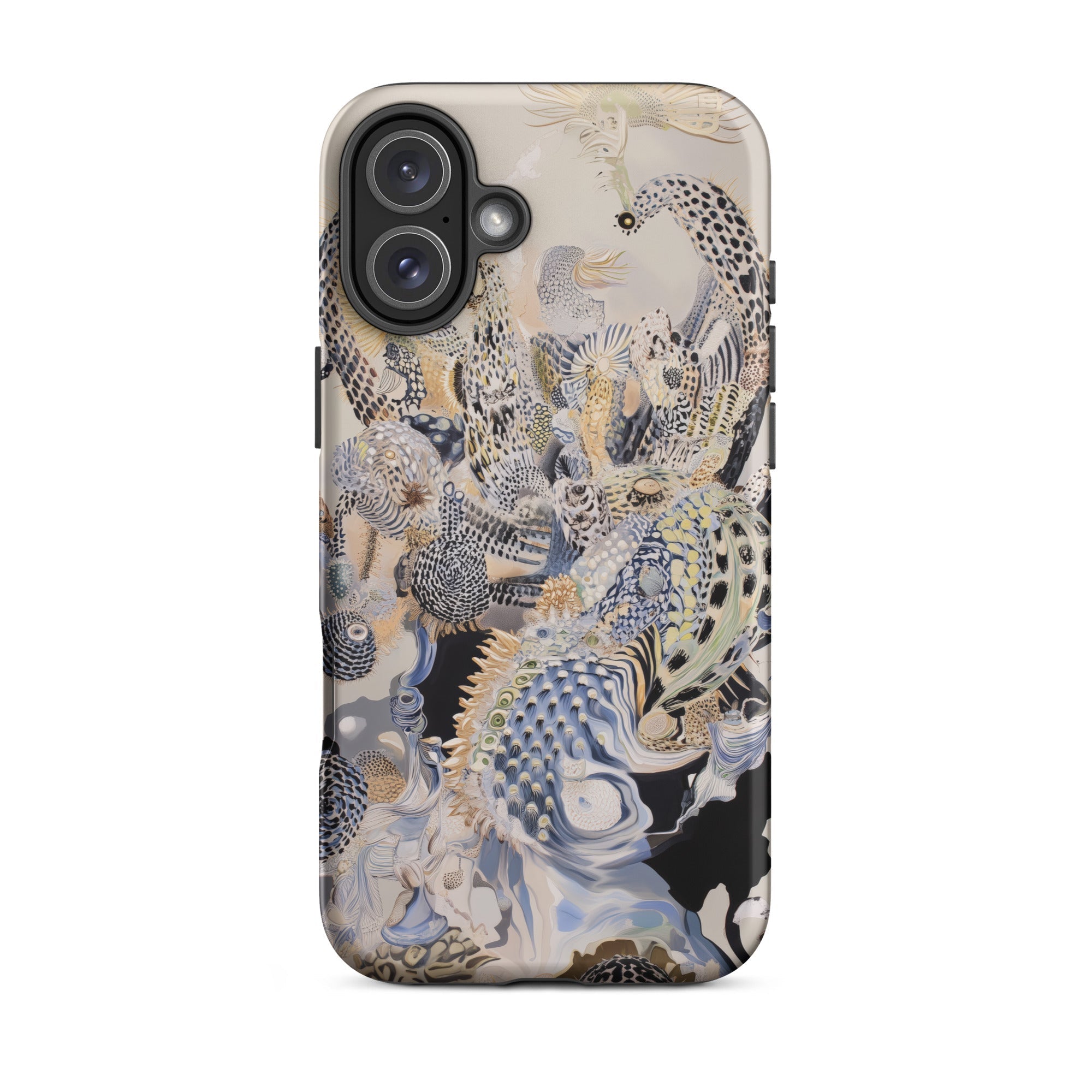 Chimera Surreal Alien Sea Creatures Iphone Case, 16 Plus / Matte, Artistic Patterned Phone Case