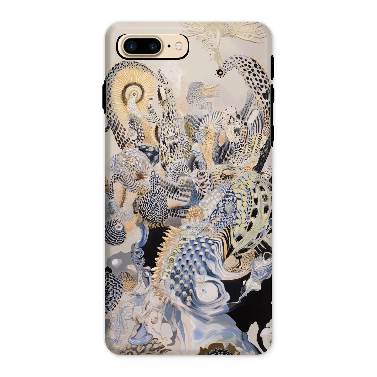 Chimera Surreal Alien Sea Creatures Iphone Case, 8 Plus / Matte, Abstract Patterned Phone Case