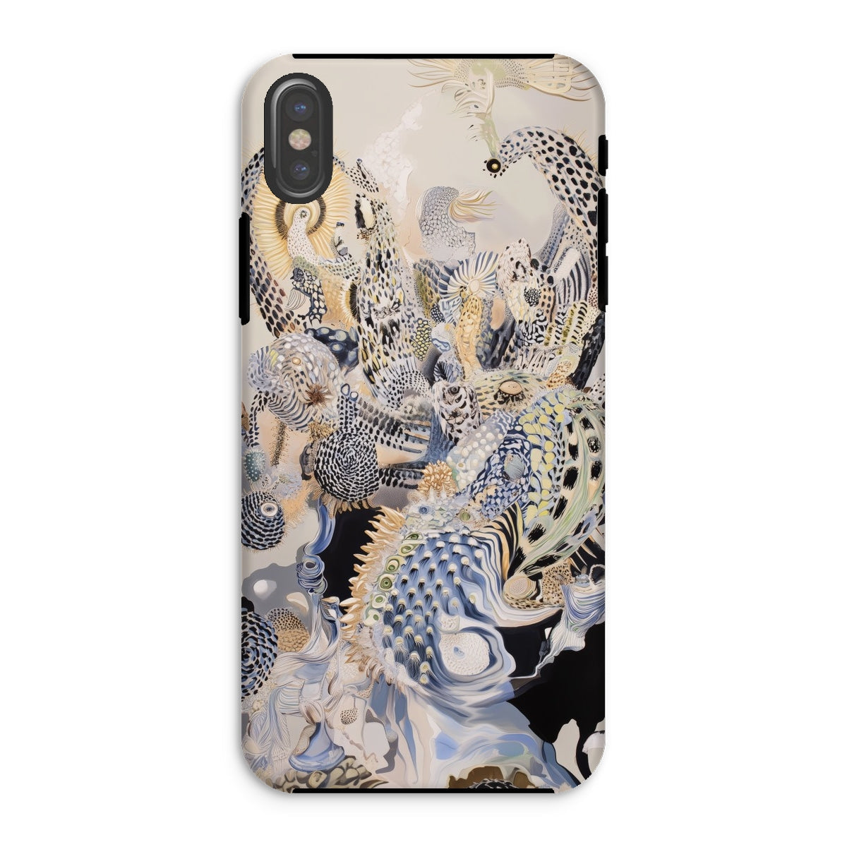 Chimera Surreal Alien Sea Creatures Iphone Case, Xs / Matte, Abstract Patterned Phone Case