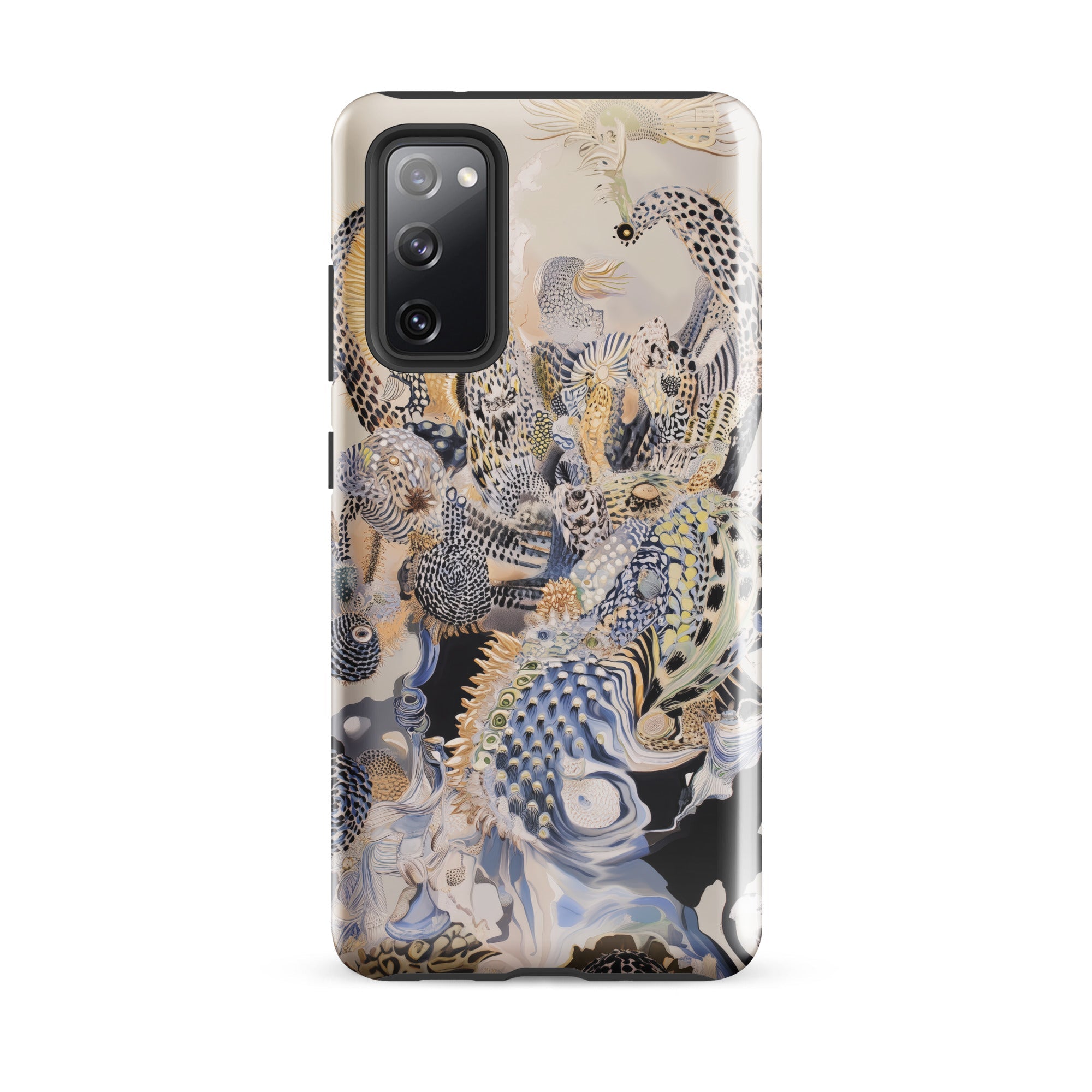 Chimera Surreal Alien Sea Creatures Samsung Case, Galaxy S20 Fe / Gloss, Smartphone Case Intricate Abstract Organic Design Patterns Textures