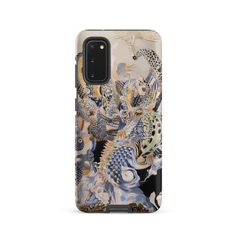 Chimera - Surreal Alien Sea Creatures Samsung Case, Galaxy S20 / Matte, Smartphone Case Intricate Abstract Pattern Textures Shapes Muted