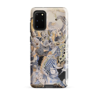 Chimera - Surreal Alien Sea Creatures Samsung Case, Galaxy S20 Plus / Gloss, Smartphone Case Intricate Abstract Pattern Feathers Scales