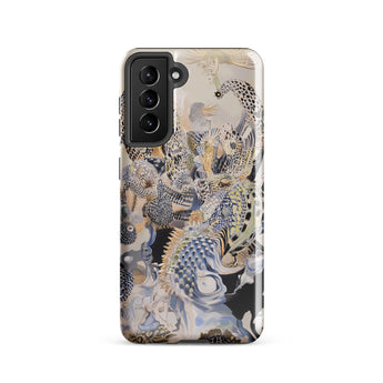Chimera - Surreal Alien Sea Creatures Samsung Case, Galaxy S21 / Gloss, Smartphone Patterned Case Abstract Nature-inspired Designs Muted