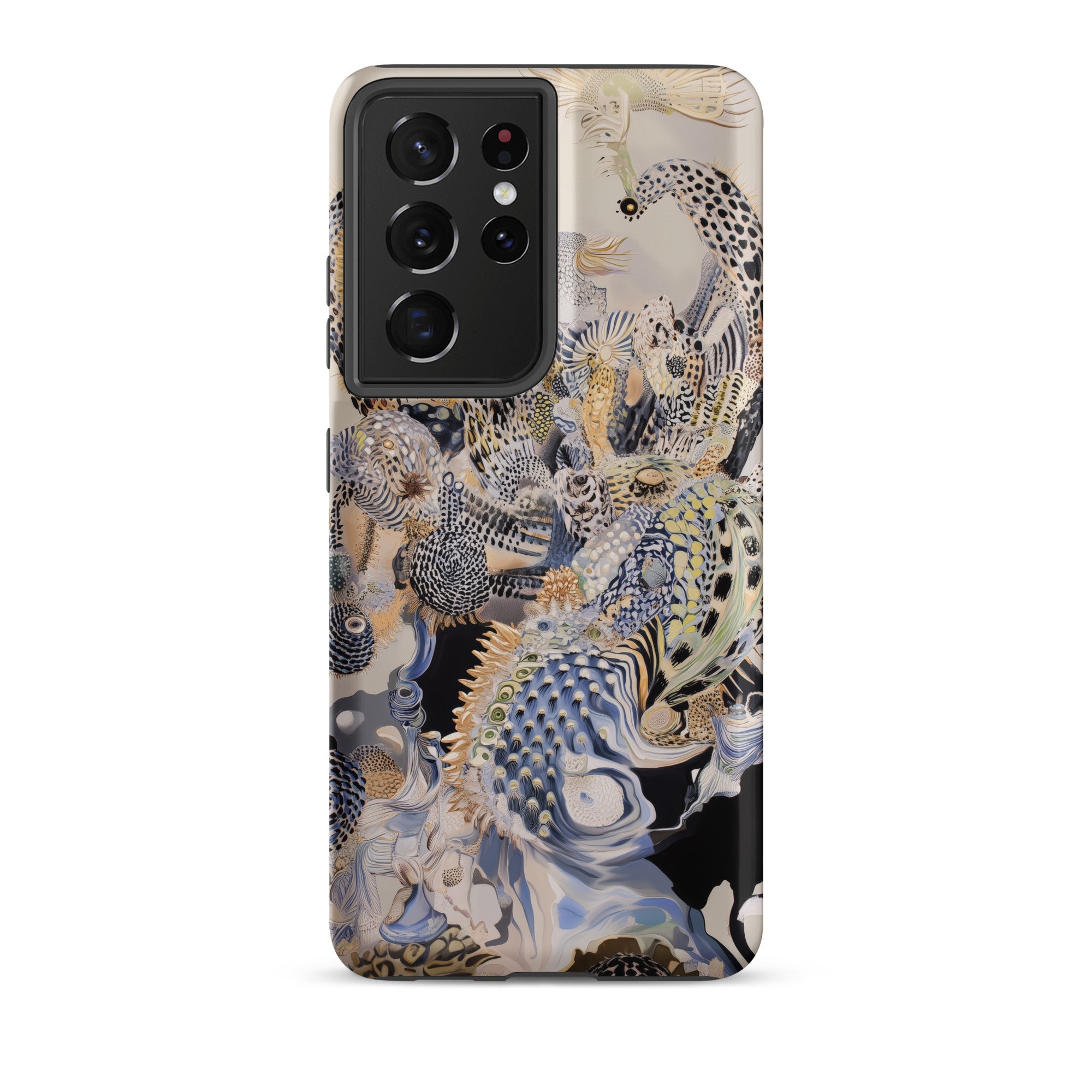 Chimera Surreal Alien Sea Creatures Samsung Case, Galaxy S21 Ultra / Matte, Smartphone Case Intricate Abstract Colorful Pattern