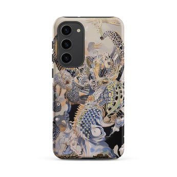 Chimera - Surreal Alien Sea Creatures Samsung Case, Galaxy S23 Plus / Matte, Phone Case Intricate Abstract Pattern Organic Shapes Textures