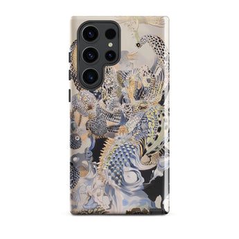 Chimera - Surreal Alien Sea Creatures Samsung Case, Galaxy S23 Ultra / Gloss, Transparent Phone Case Abstract Organic Pattern Light Dark