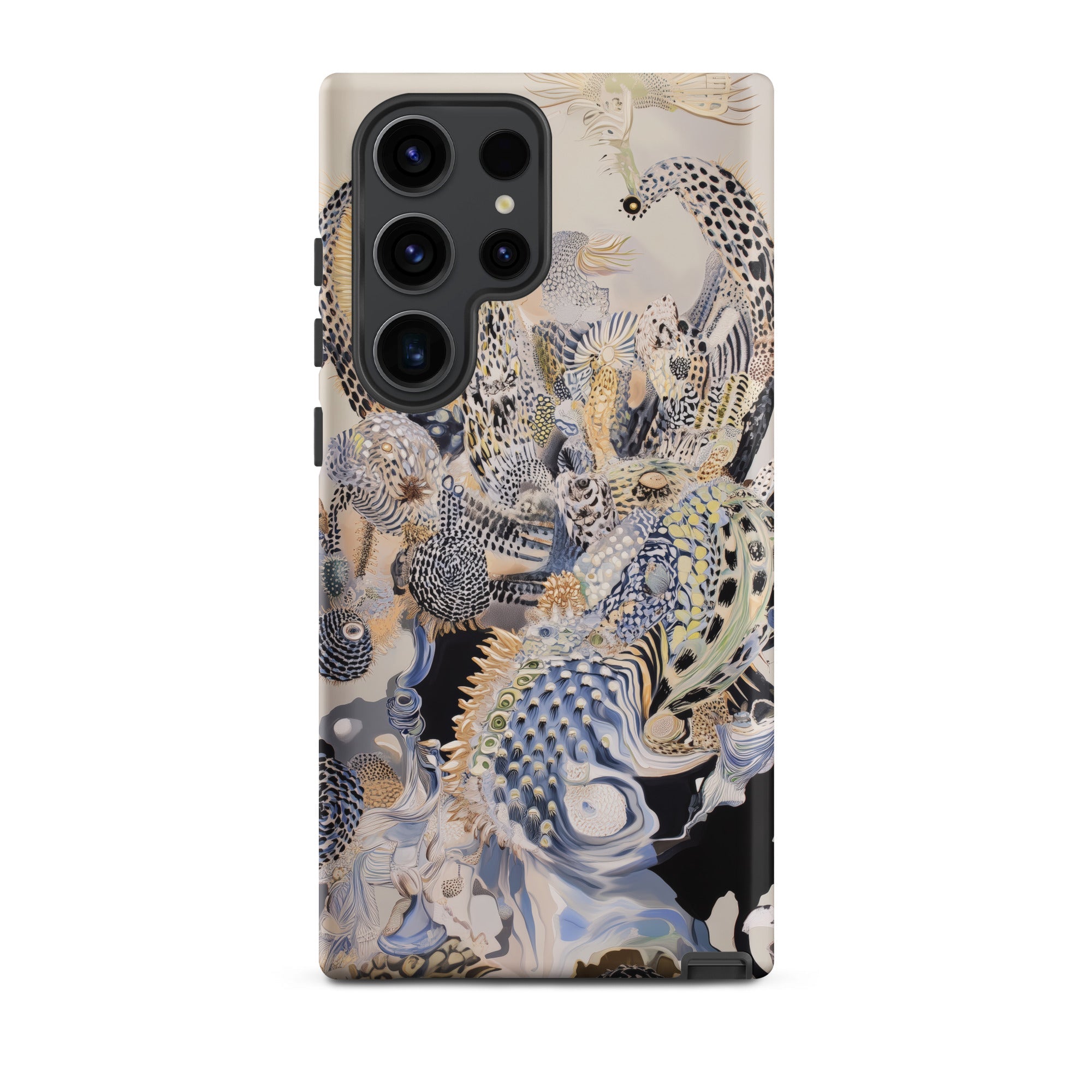 Chimera Surreal Alien Sea Creatures Samsung Case, Galaxy S23 Ultra / Matte, Smartphone Case Abstract Intricate Pattern Animalistic Organic