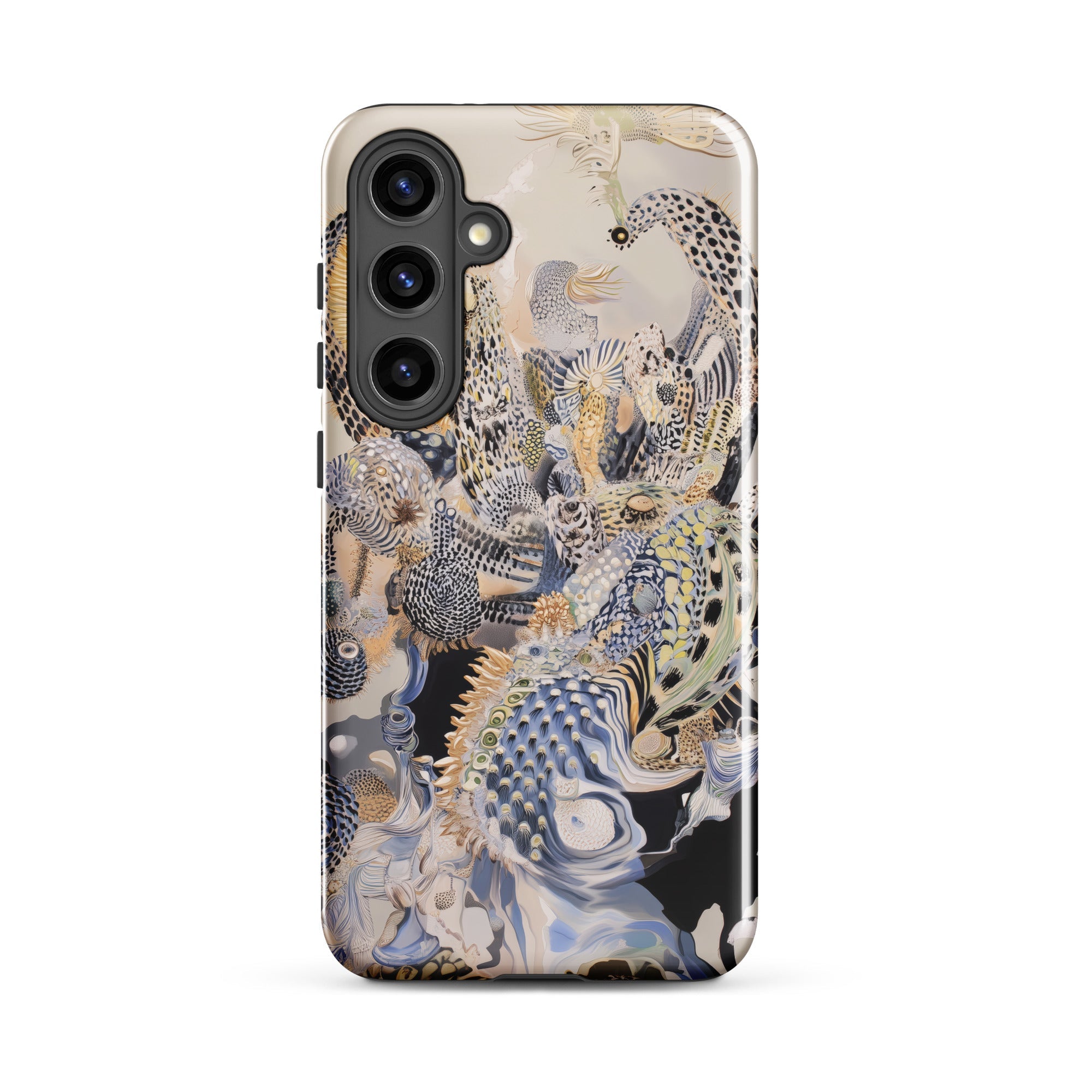 Chimera Surreal Alien Sea Creatures Samsung Case, Galaxy S24 Plus / Gloss, Phone Case Abstract Detailed Colorful Pattern