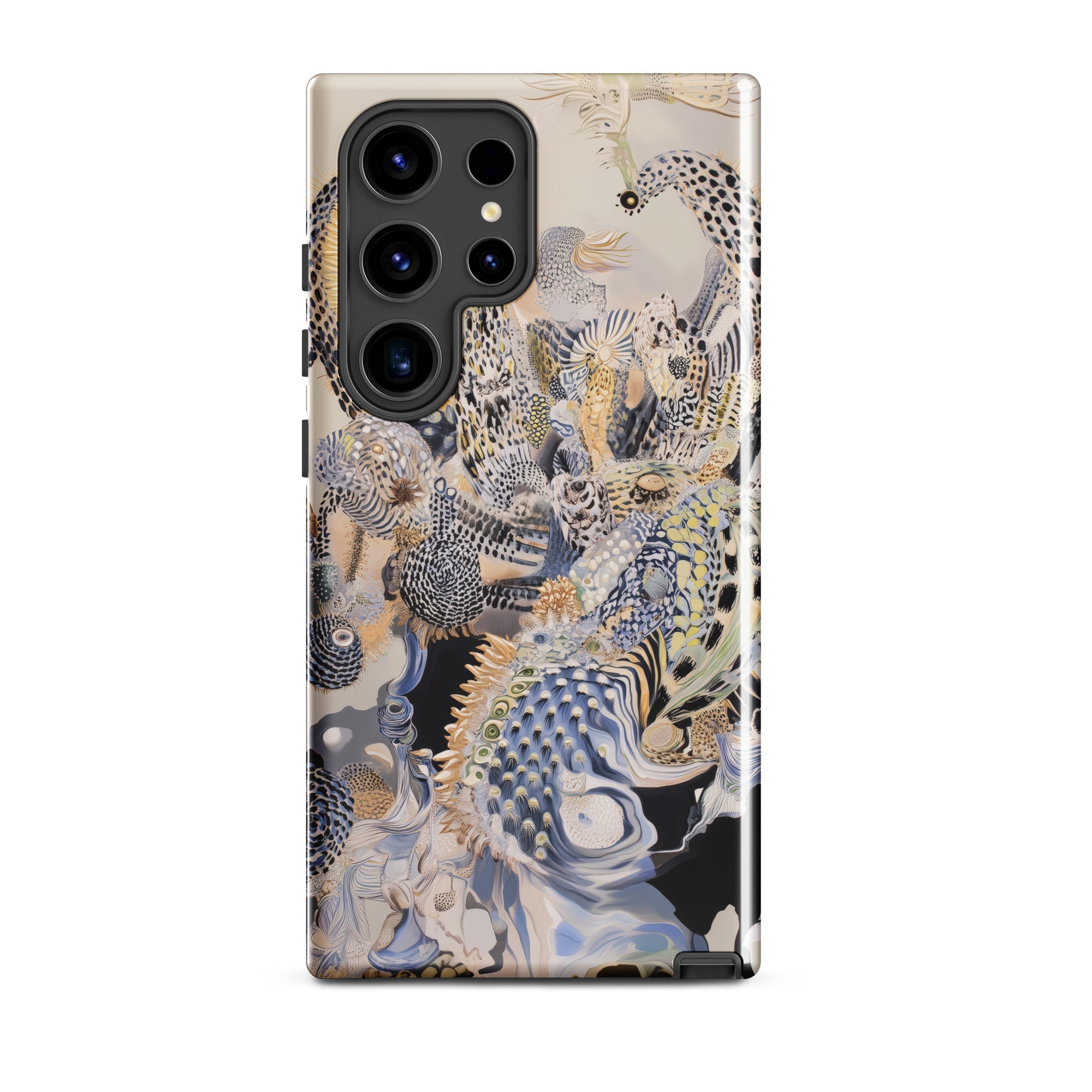 Chimera Surreal Alien Sea Creatures Samsung Case, Galaxy S24 Ultra / Gloss, Smartphone Case Abstract Ornate Pattern Muted Colors