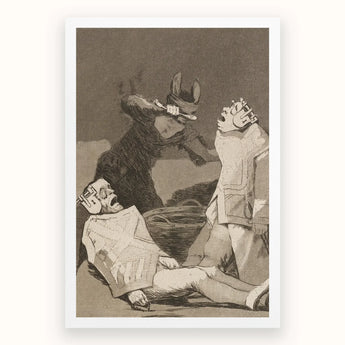 The Chinchillas - Francisco De Goya Art Print / Canvas Donkey Dentistry Patients Goya Art Print, Ignorance Gnaws, Blind Authority Muzzles