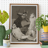 The Chinchillas - Francisco De Goya Art Print, Framed Print Goya’s Sleep Reason Produces Monsters