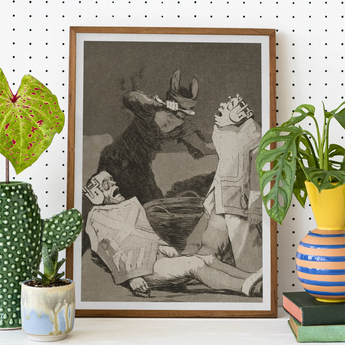 The Chinchillas - Francisco De Goya Art Print, Framed Print Goya’s Sleep Reason Produces Monsters