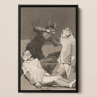 The Chinchillas - Francisco De Goya Framed Canvas, Framed Print Goya’s Sleep Reason Produces Monsters