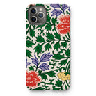Chinese Aesthetic Botanical Pattern - Owen Jones Iphone Case, 11 Pro Max / Matte, Floral-patterned Iphone Case Colorful Flowers Green Leaves