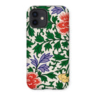 Chinese Aesthetic Botanical Pattern - Owen Jones Iphone Case, 12 / Matte, Floral-patterned Smartphone Case Colorful Flowers Green Leaves