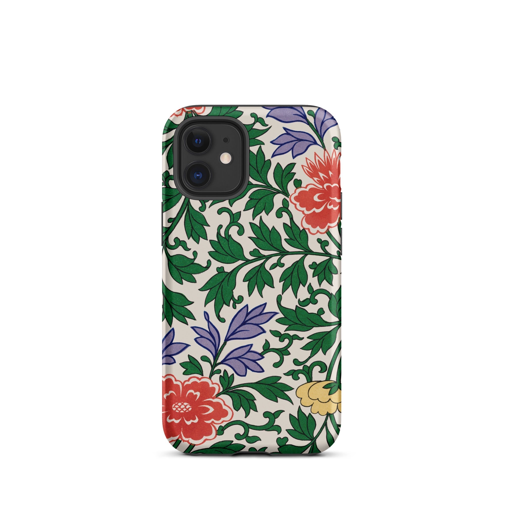 Chinese Aesthetic Botanical Pattern Owen Jones Iphone Case, 12 Mini / Matte, Floral Patterned Phone Case