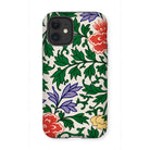 Chinese Aesthetic Botanical Pattern - Owen Jones Iphone Case, 12 Mini / Matte, Floral Patterned Phone Case Colorful Flowers Green Leaves