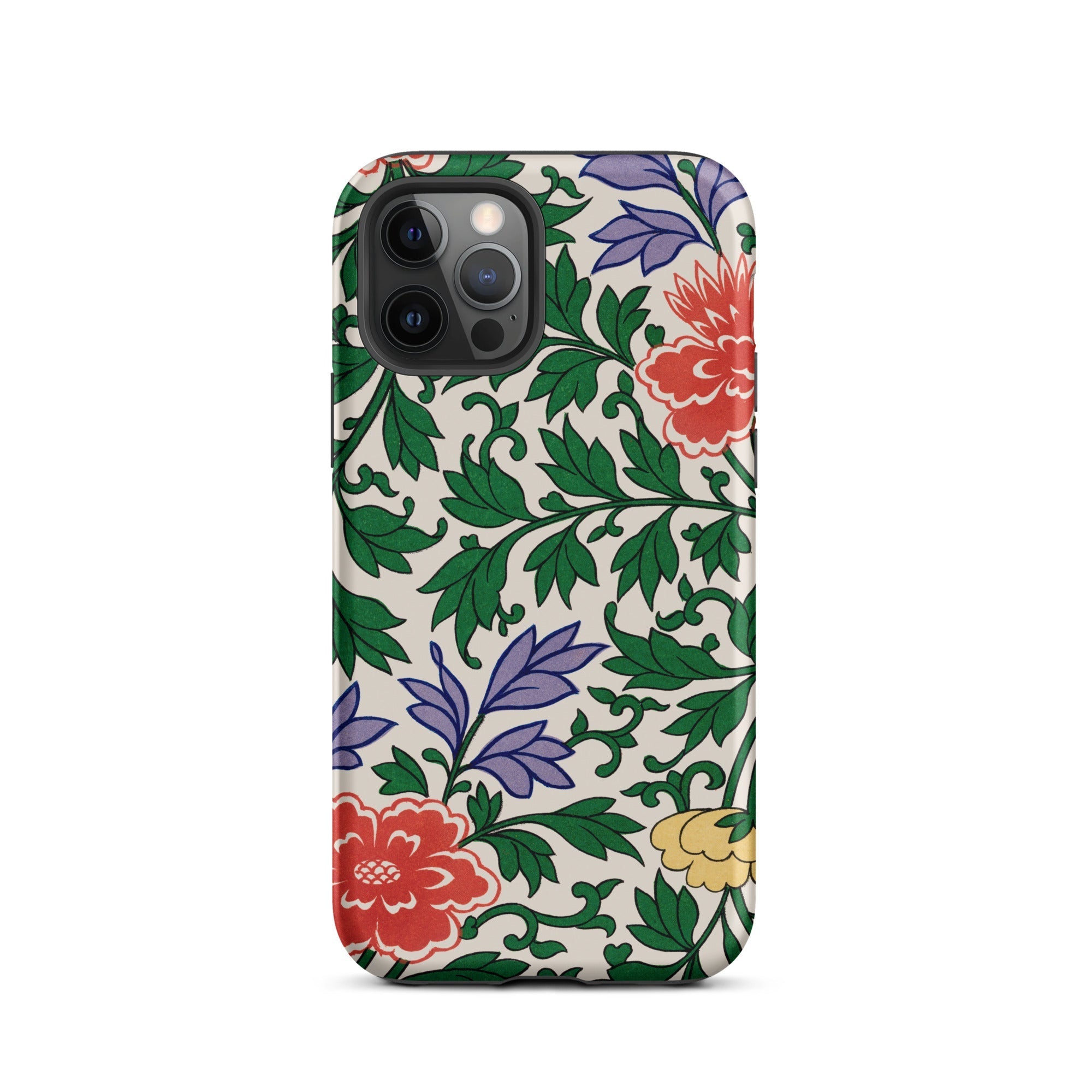 Chinese Aesthetic Botanical Pattern Owen Jones Iphone Case, 12 Pro / Matte, Floral Patterned Phone Case