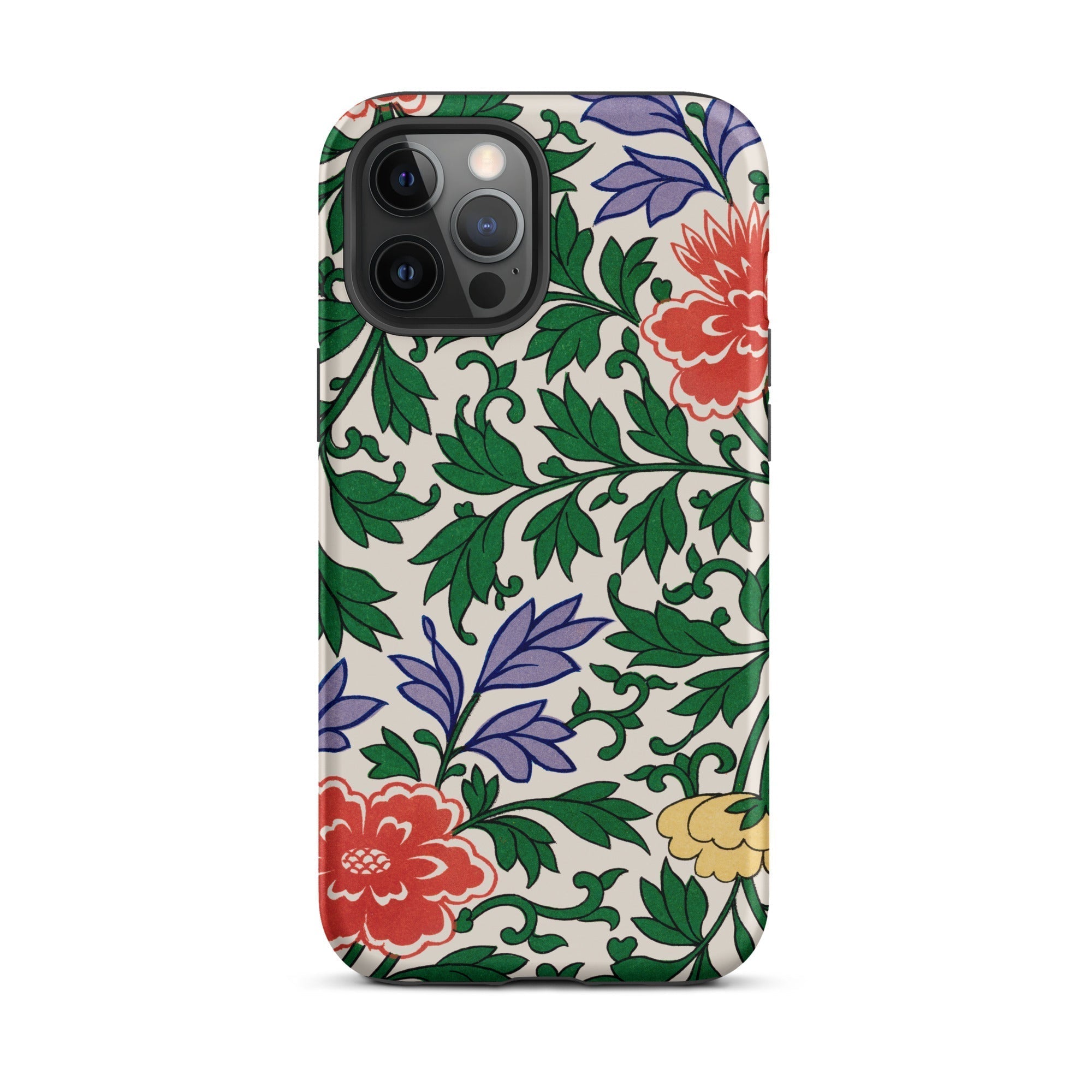 Chinese Aesthetic Botanical Pattern Owen Jones Iphone Case, 12 Pro Max / Matte, Floral Patterned Phone Case