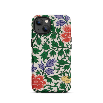 Chinese Aesthetic Botanical Pattern - Owen Jones Iphone Case, 13 / Matte, Floral Patterned Phone Case