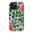 Chinese Aesthetic Botanical Pattern - Owen Jones Iphone Case, 13 Pro Max / Matte, Floral-patterned Smartphone Case Colorful Flowers Green