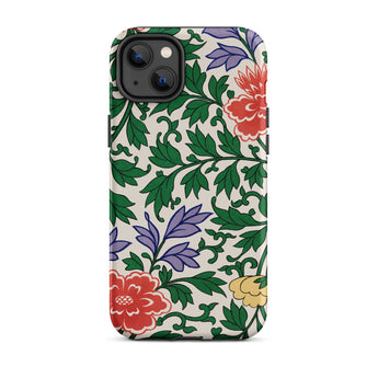 Chinese Aesthetic Botanical Pattern - Owen Jones Iphone Case, 14 Plus / Matte, Floral Patterned Phone Case