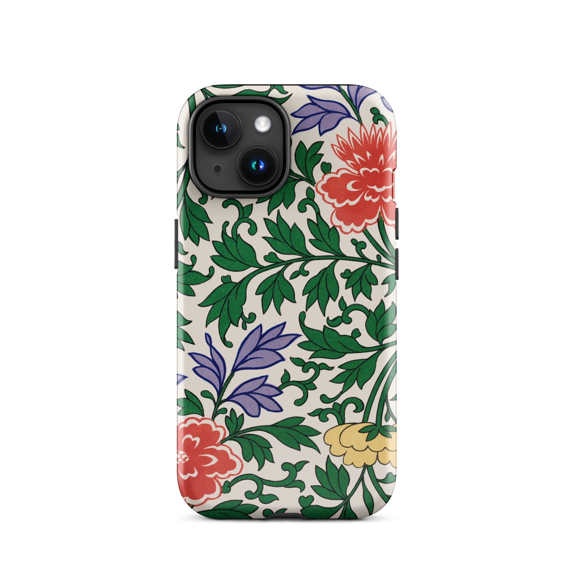 Chinese Aesthetic Botanical Pattern Owen Jones Iphone Case, 15 / Matte, Floral Patterned Phone Case