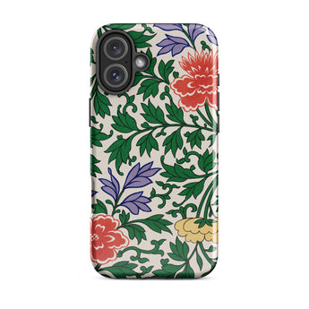 Chinese Aesthetic Botanical Pattern - Owen Jones Iphone Case, 16 Plus / Matte, Floral-patterned Phone Case