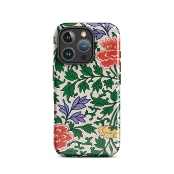 Chinese Aesthetic Botanical Pattern - Owen Jones Iphone Case, 16 Pro / Matte, Floral Patterned Phone Case