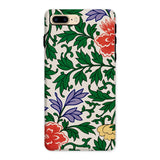 Chinese Aesthetic Botanical Pattern - Owen Jones Iphone Case, 8 Plus / Matte, Floral Patterned Phone Case Green Leaves Purple Red