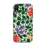 Chinese Aesthetic Botanical Pattern - Owen Jones Iphone Case, Xr / Matte, Floral Patterned Phone Case Colorful Flowers Green Leaves