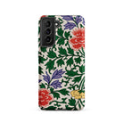Chinese Aesthetic Botanical Pattern Owen Jones Samsung Case, Galaxy S21 / Matte, Smartphone Case Vibrant Floral Pattern Red Yellow Purple