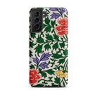 Chinese Aesthetic Botanical Pattern Owen Jones Samsung Case, Galaxy S21 Plus / Matte, Smartphone Case Floral Pattern Red Purple Yellow