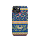 Chinese Aesthetic Pattern Owen Jones Iphone Case, 13 / Matte, Blue Floral Geometric Patterned Phone Case