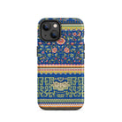 Chinese Aesthetic Pattern Owen Jones Iphone Case, 14 / Matte, Blue Floral Geometric Phone Case