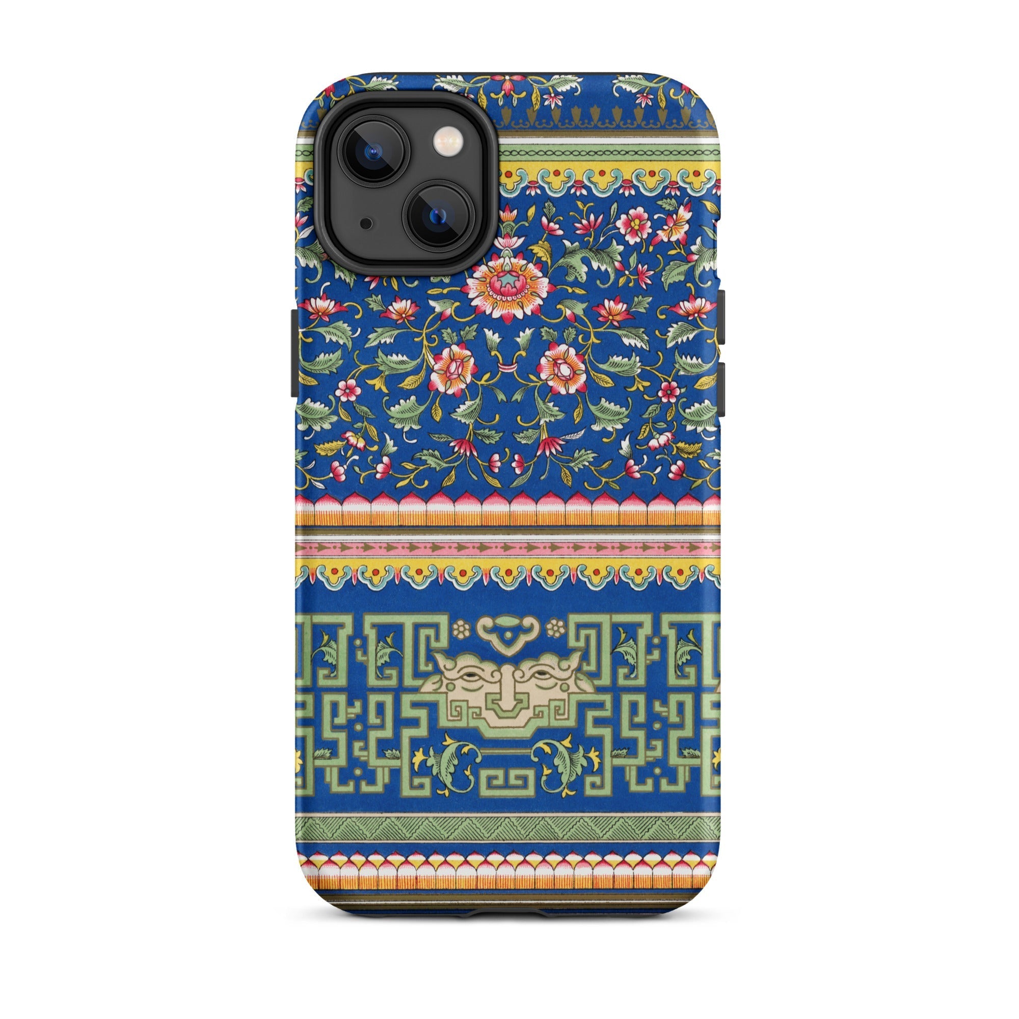 Chinese Aesthetic Pattern Owen Jones Iphone Case, 14 Plus / Matte, Floral Geometric Patterned Phone Case