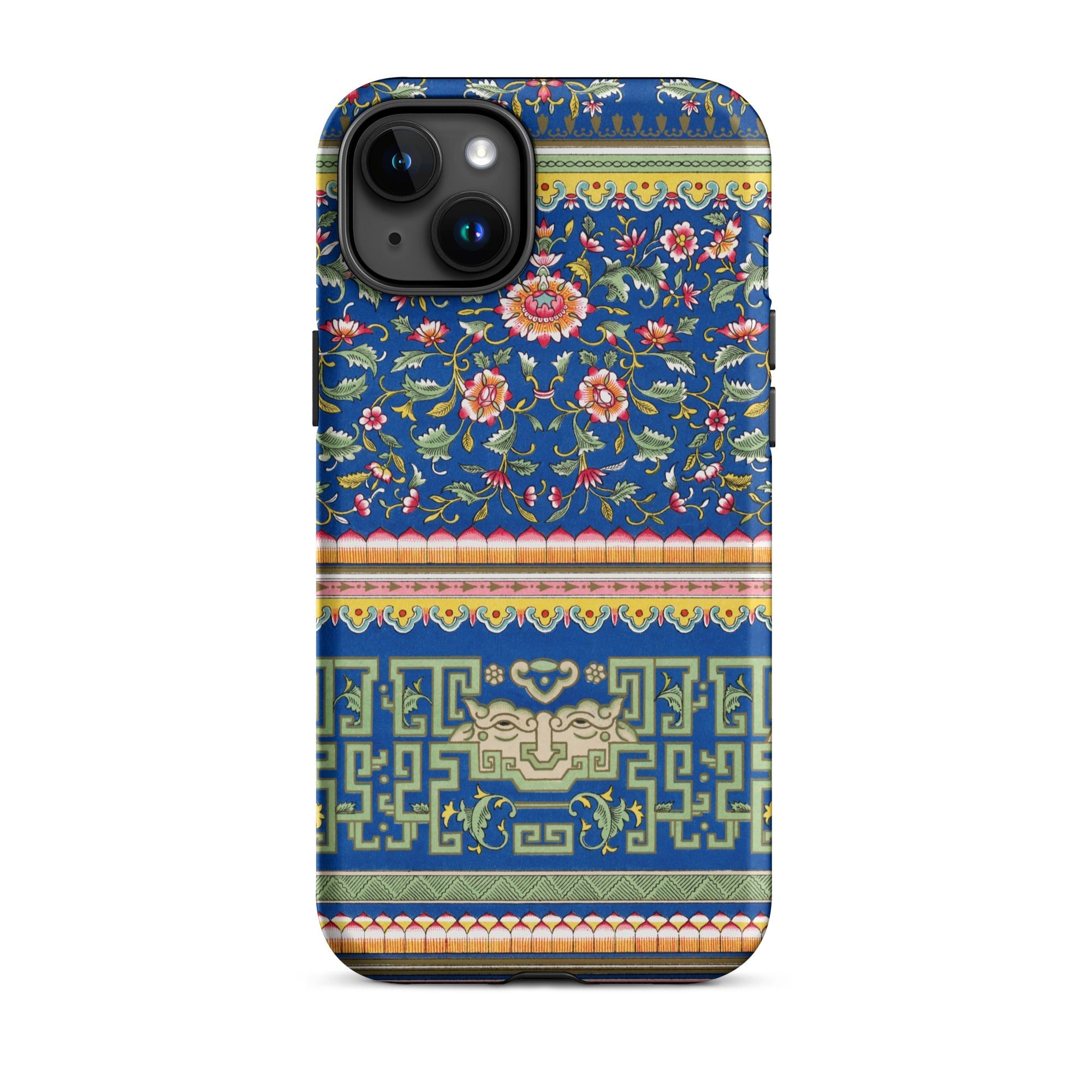 Chinese Aesthetic Pattern Owen Jones Iphone Case, 15 Plus / Matte, Floral Geometric Patterned Phone Case