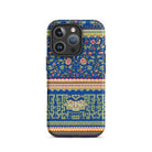 Chinese Aesthetic Pattern Owen Jones Iphone Case, 16 Pro / Matte, Blue Floral Geometric Patterned Phone Case