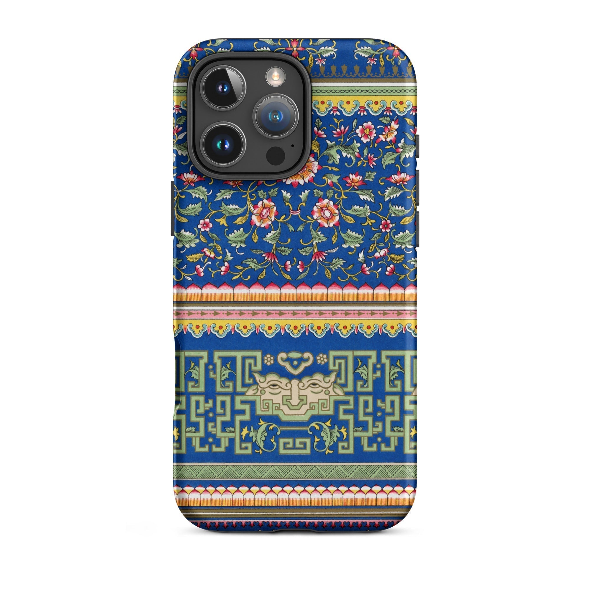 Chinese Aesthetic Pattern Owen Jones Iphone Case, 16 Pro Max / Matte, Floral Geometric Patterned Phone Case