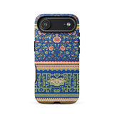 Chinese Aesthetic Pattern - Owen Jones Phone Case Iphone 17 Air / Matte Blue Floral Patterned Geometric Accents Dual-layer, Celestial