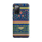 Chinese Aesthetic Pattern Owen Jones Samsung Case, Galaxy S20 Fe / Matte, Smartphone Case Blue Background Colorful Floral Geometric Patterns