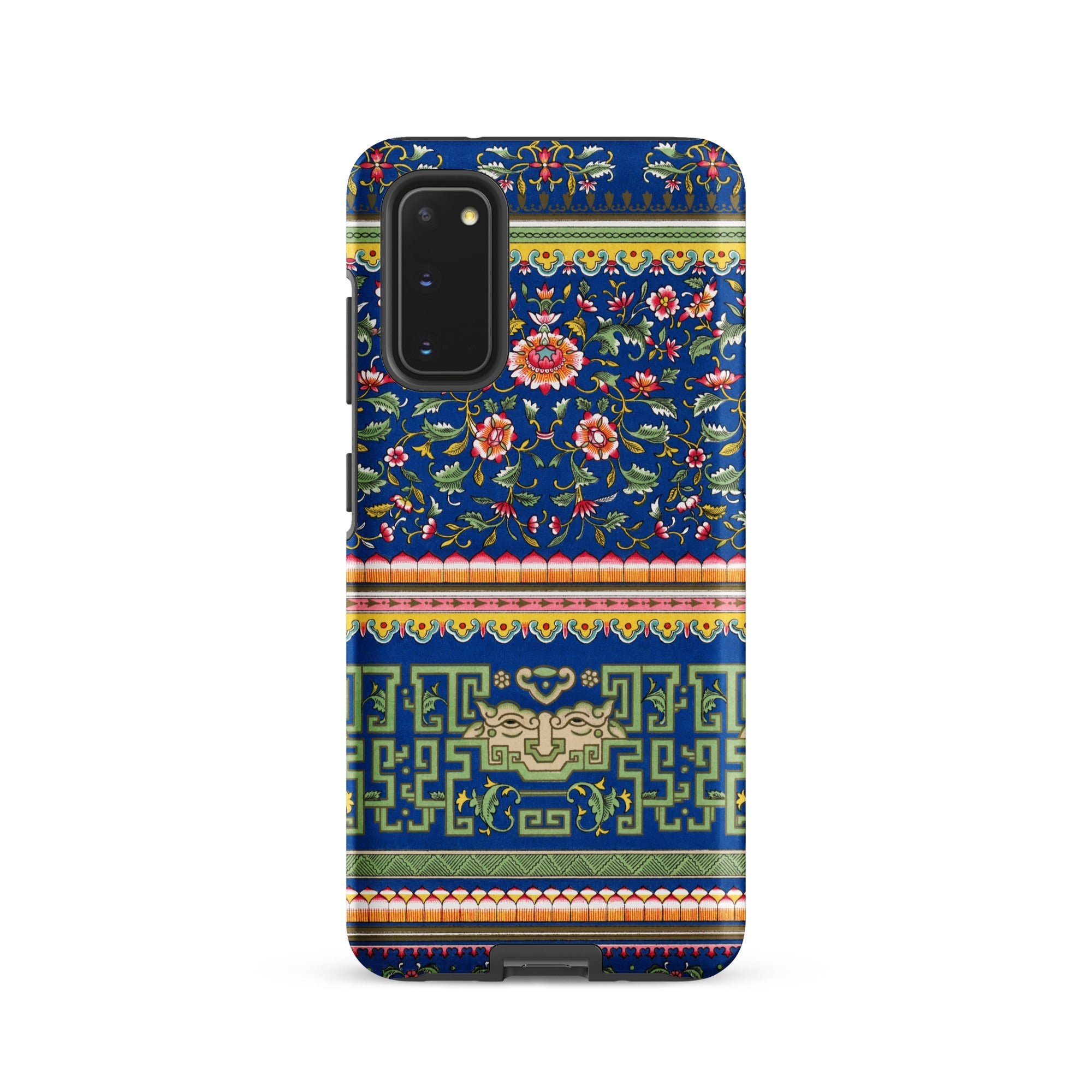 Chinese Aesthetic Pattern Owen Jones Samsung Case, Galaxy S20 / Matte, Navy Blue Phone Case Intricate Floral Pattern Decorative