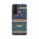 Chinese Aesthetic Pattern Owen Jones Samsung Case, Galaxy S21 Fe / Matte, Blue Smartphone Case Colorful Floral Geometric Pattern