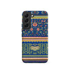 Chinese Aesthetic Pattern Owen Jones Samsung Case, Galaxy S22 / Matte, Blue Smartphone Case Floral Geometric Pattern