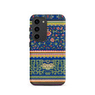 Chinese Aesthetic Pattern Owen Jones Samsung Case, Galaxy S23 / Matte, Smartphone Case Blue Floral Geometric Pattern