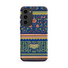 Chinese Aesthetic Pattern Owen Jones Samsung Case, Galaxy S23 Plus / Matte, Smartphone Case Blue Floral Geometric Pattern
