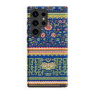 Chinese Aesthetic Pattern Owen Jones Samsung Case, Galaxy S24 Ultra / Matte, Smartphone Case Blue Floral Geometric Pattern